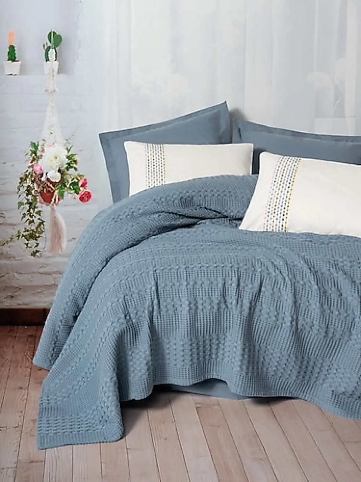 Cotton Box Aura Pebble Çift Kişilik Pike Takımı