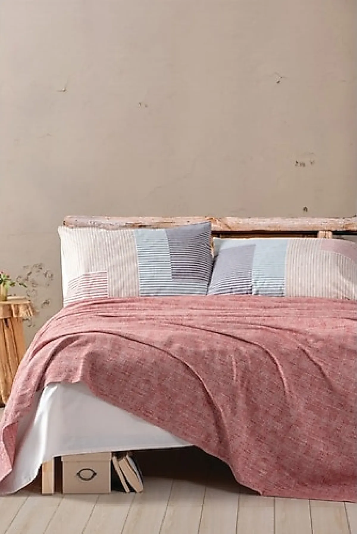 Cotton Box Easy Çift Kişilik Pike Takımı Via Kiremit