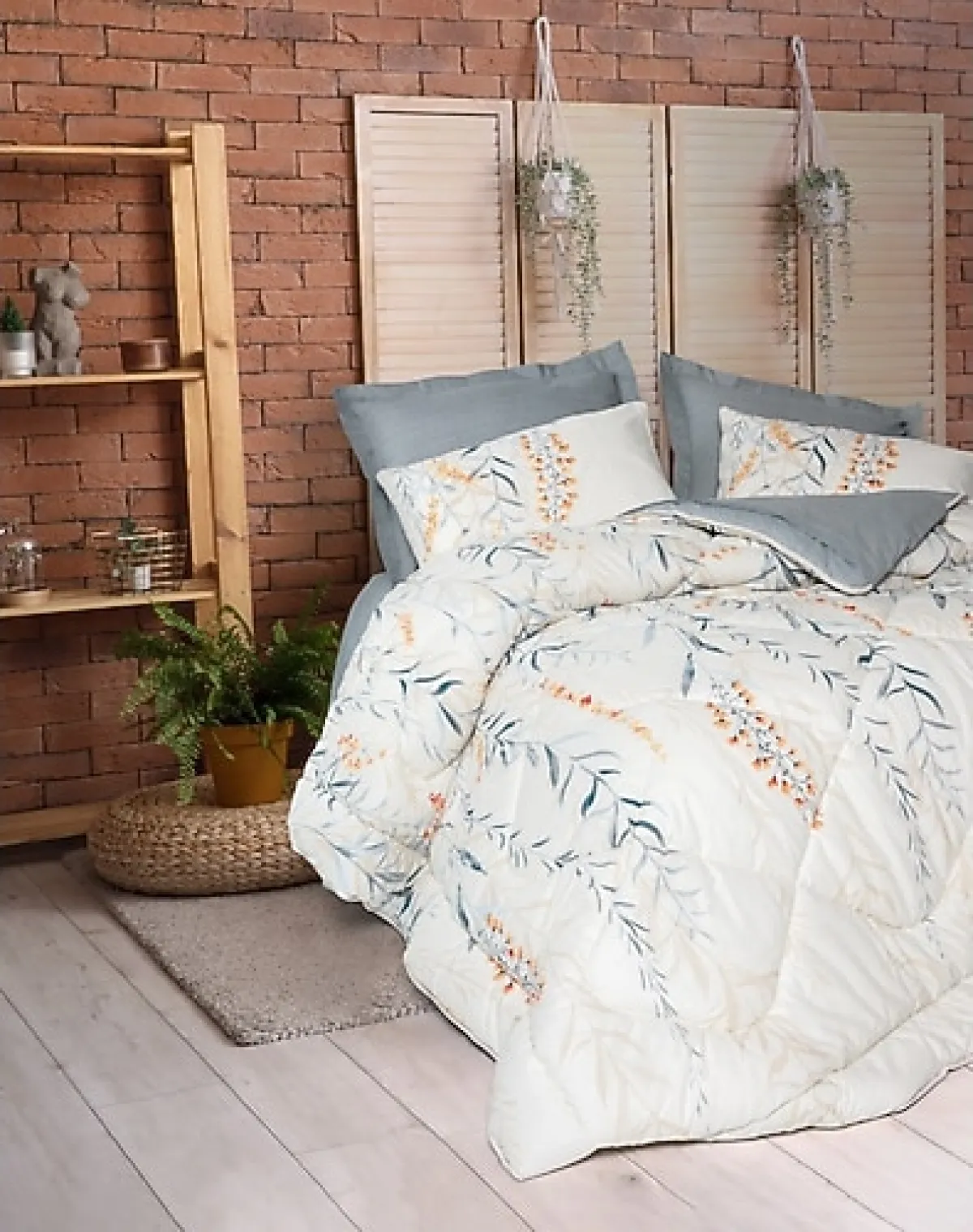 Cotton Box Hiedra Indigo Tek Kişilik Uyku Seti