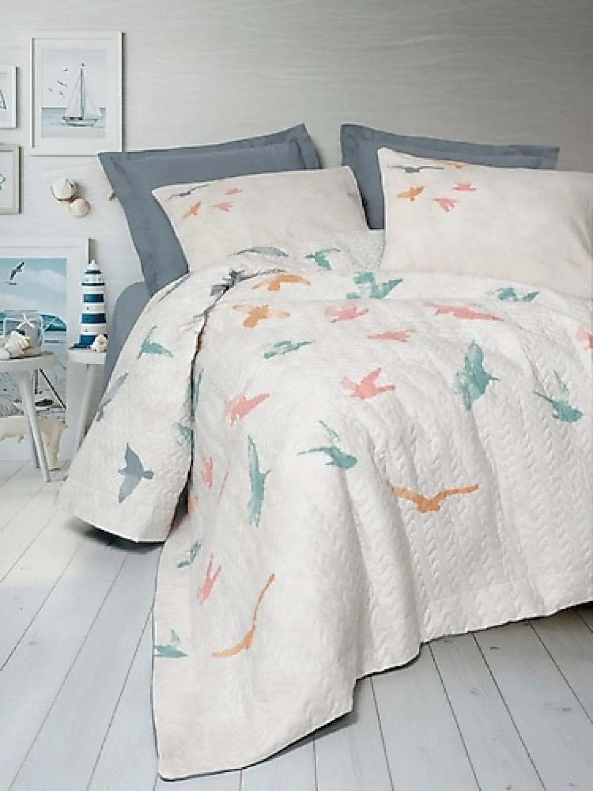Cotton Box Maritime Kaija Tek Kişilik Complete Set