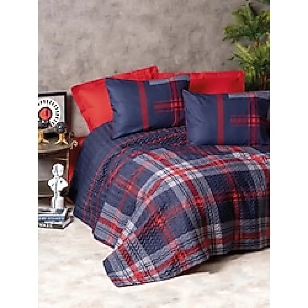 Cotton Box Masculine Çift Kişilik Complete Set Abel Kırmızı