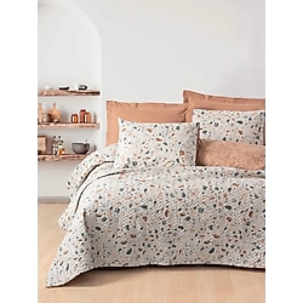 Cotton Box Minimal Tek Kişilik Complete Set Oniks Karamel