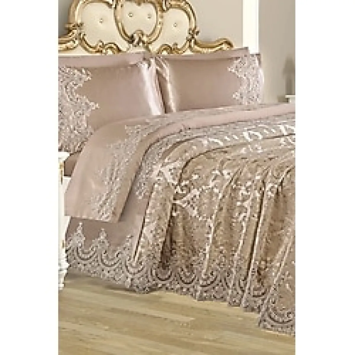 Dekoreko Çift Kişilik Sultan Şönil Gelin Seti 7 Parça Capp.