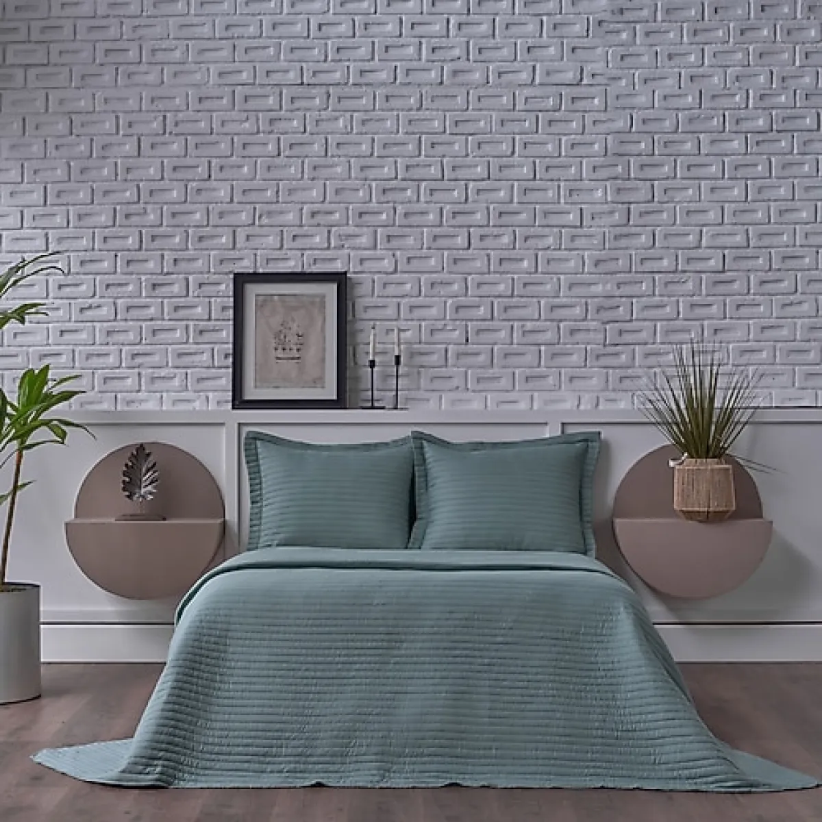 Doqu Home Otto Kapitone Tek Kişilik Yatak Örtüsü Takımı