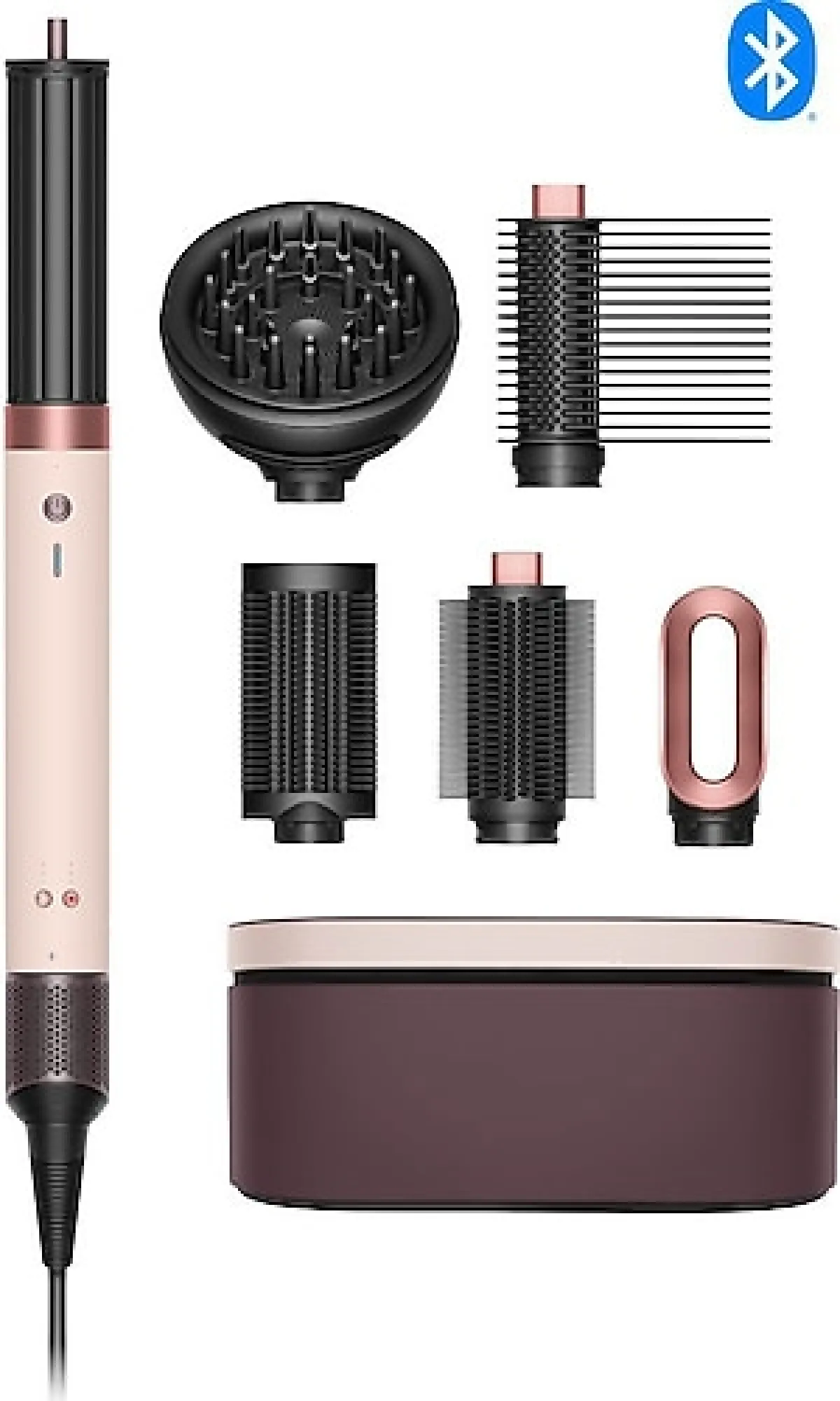 Dyson Airwrap Co-anda2x Kıvırcık+Bukleli Ceramic Pink Saç Şekillendirme Seti