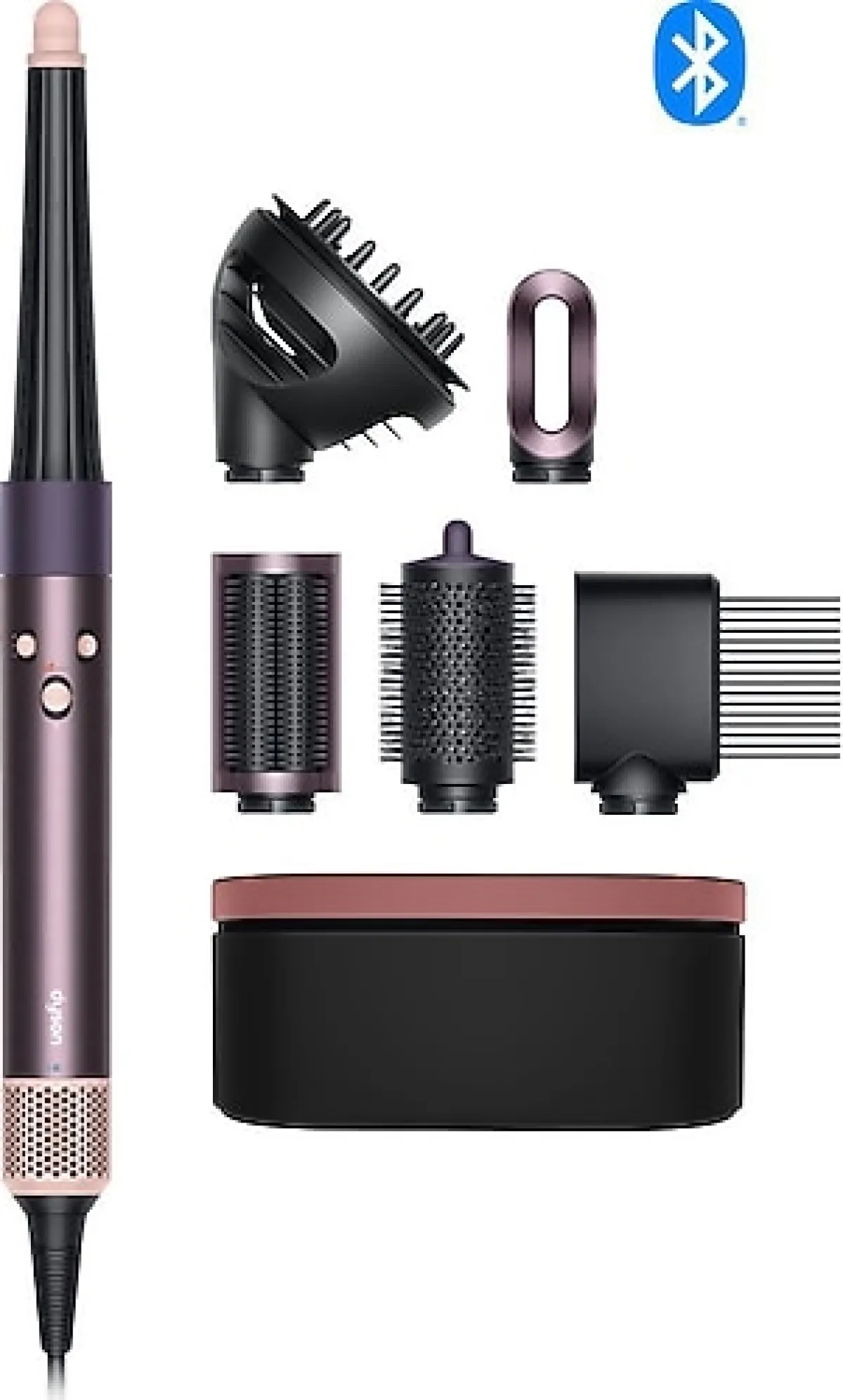 Dyson Airwrap i.d. Kıvırcık+Bukleli Jasper Plum Saç Şekillendirme Seti