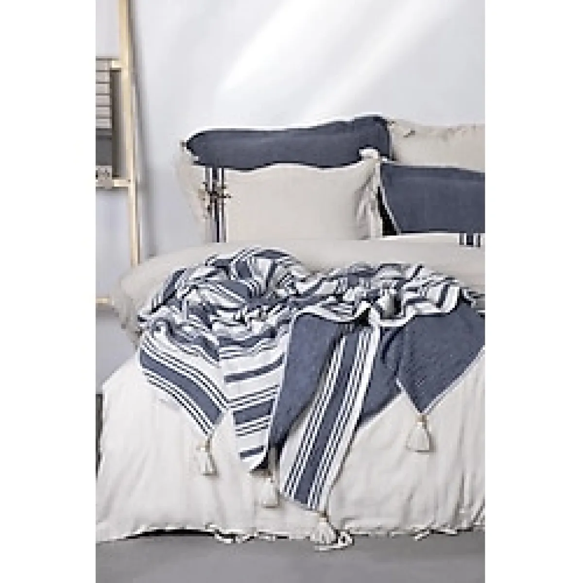 Ecocotton Mila Yatak Örtüsü %100 Organik Pamuk Müslin Dolgulu