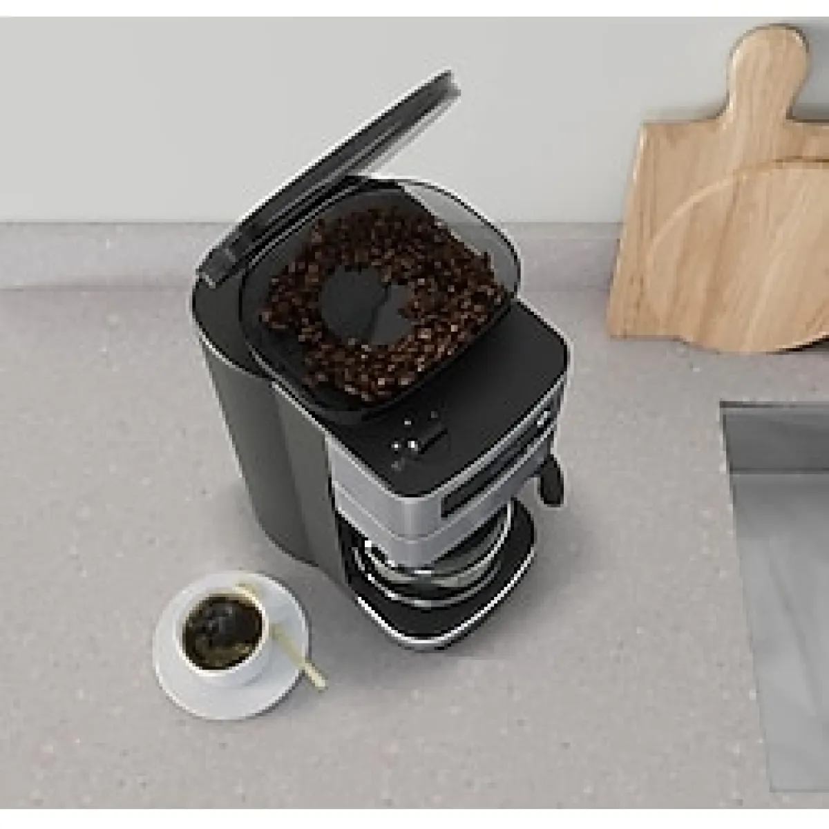 Electrolux Öğütücülü Filtre Kahve Makinesi 1 Lt Kapasiteyle Inox Renk Ve Zamanlayıcı Özellikli