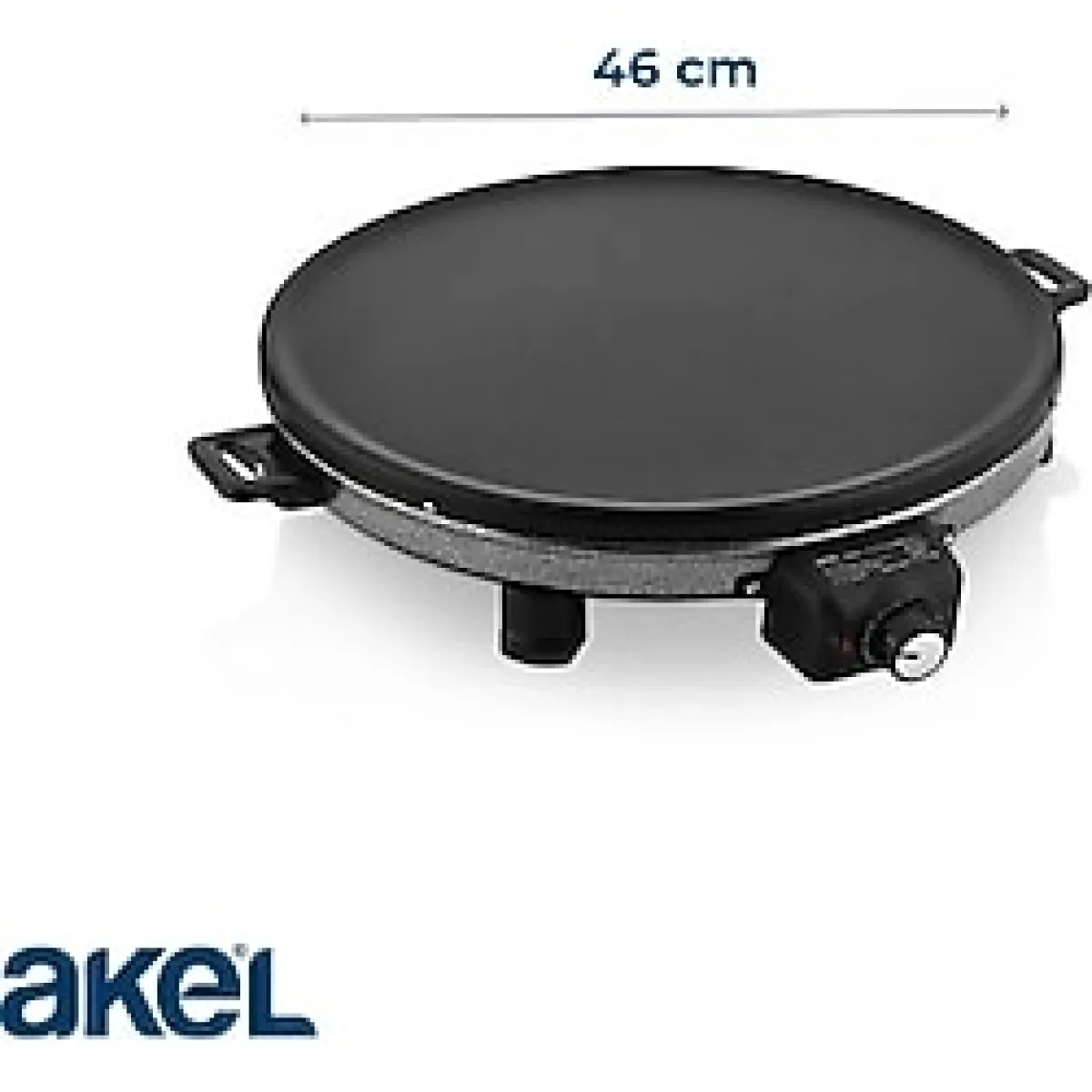 Elektrikli 1550W Termostatlı Katmer, Gözleme ve Bazlama Sacı, Gri Renk - Altın - Gri