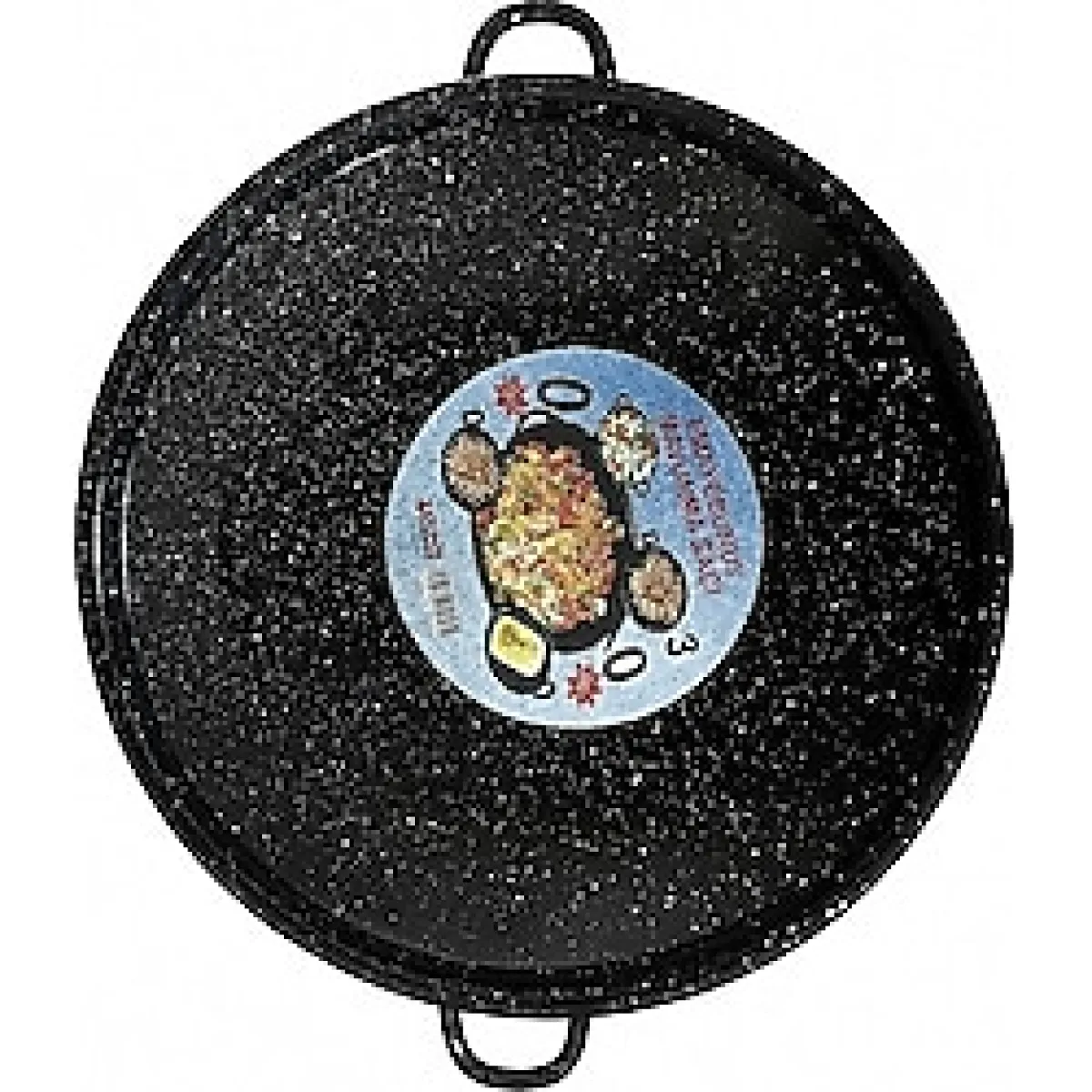 Emaye Kavurma Sacı - 43 cm - Siyah