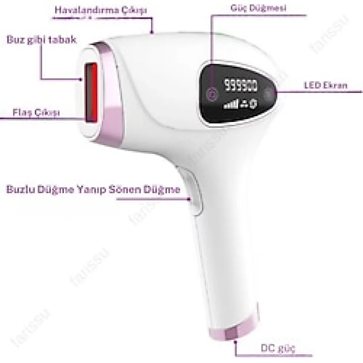 Empressco Soğuk Buz Ipl Lazer Epilasyon Cihazı, 999.999 Atım, Ağrısız ve Etkili Kullanım