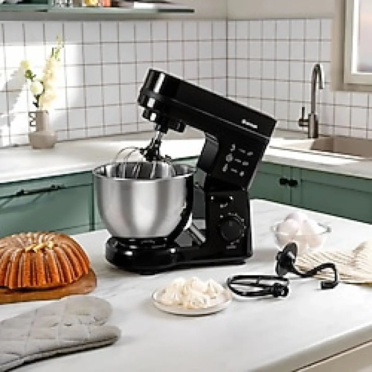 Emsan Maestrochef Stella 1500 W Black 5 lt Hamur Yoğurma Makinesi