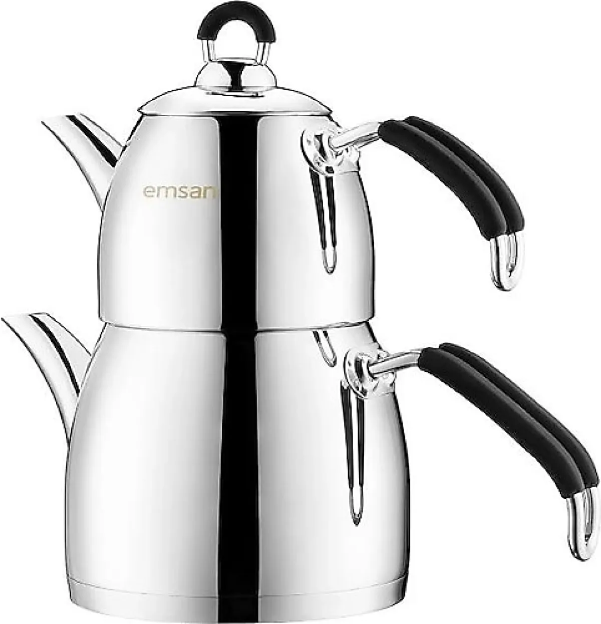 Emsan Mina Siyah Mini Boy Çelik Çaydanlık