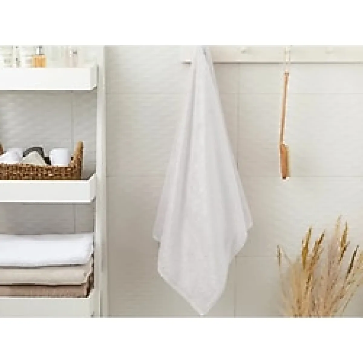 English Home Leafy Bambu Banyo Havlusu 70x140 Cm Beyaz