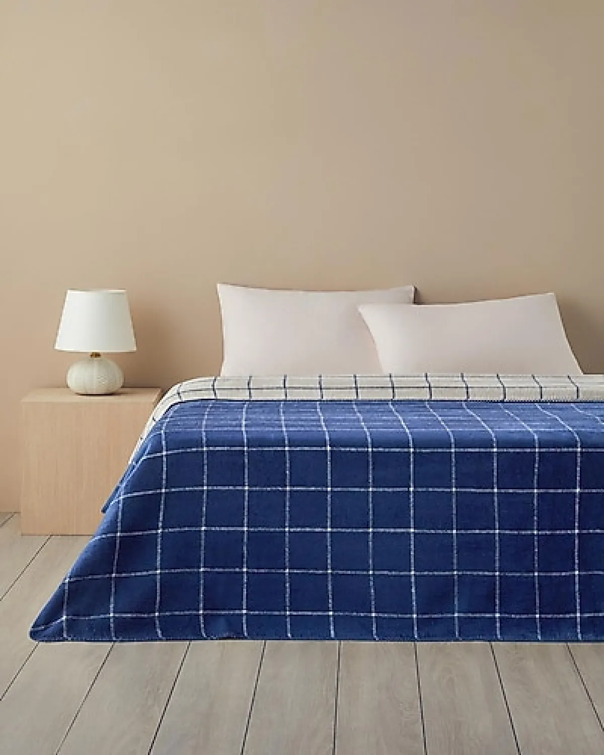 English Home Plain Check 200x220 cm Çift Kişilik Battaniye