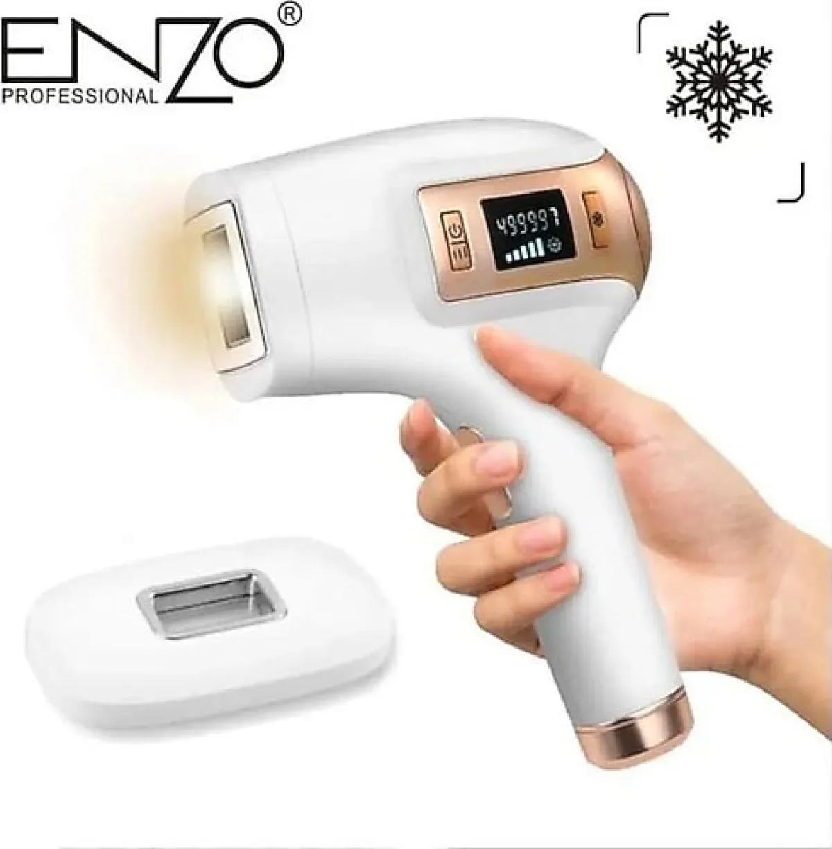 Enzo Professional Buz Başlıklı IPL Beyaz Lazer Epilasyon Aleti