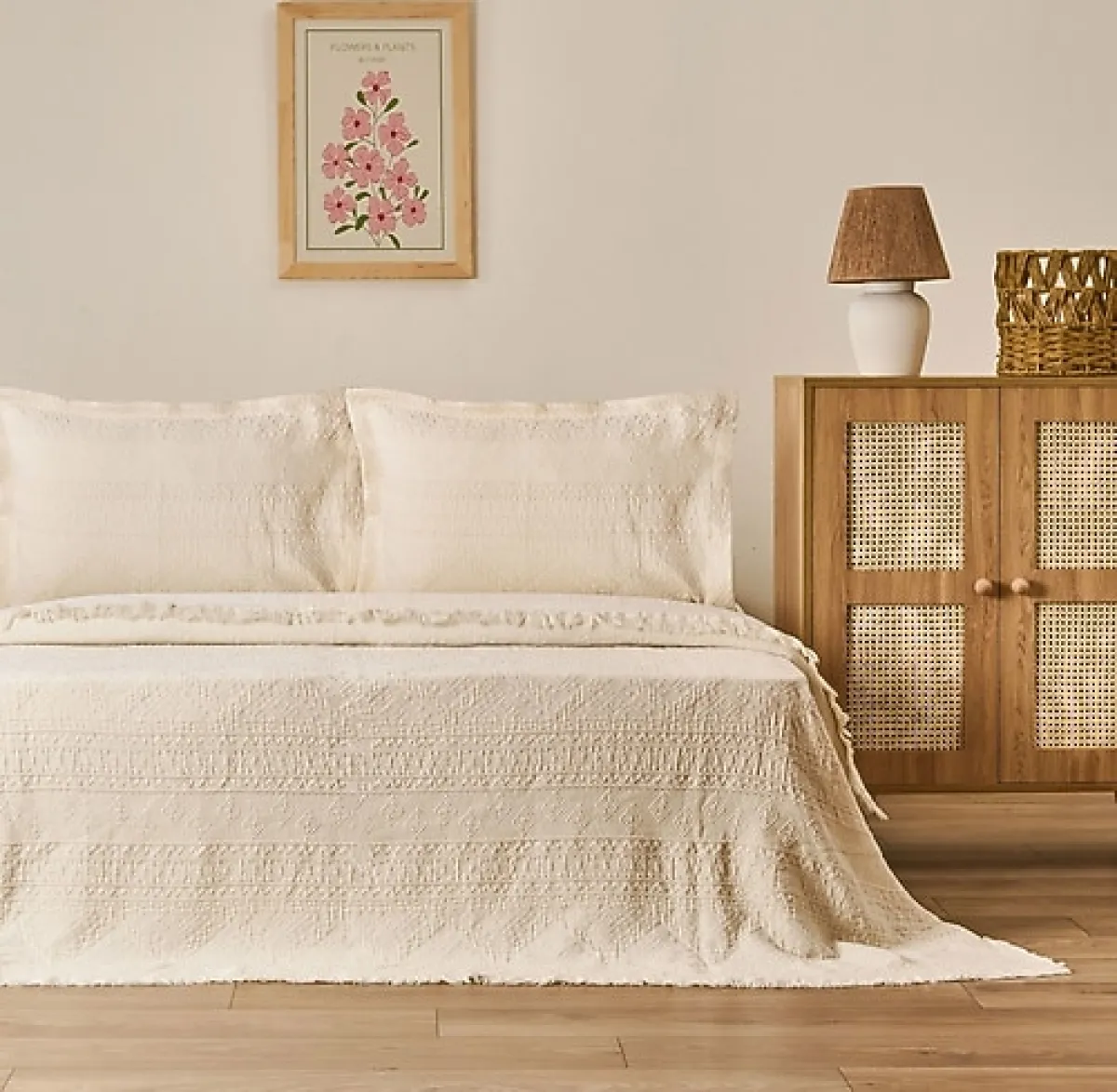 Evidea Soft Salhi Çift Kişilik Yatak Örtüsü Takımı