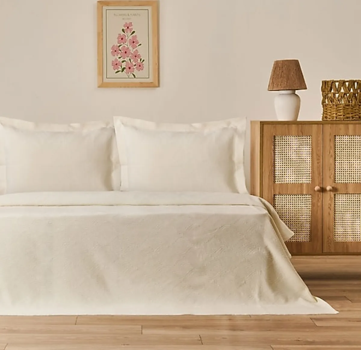 Evidea Soft Velinora Çift Kişilik Yatak Örtüsü Seti