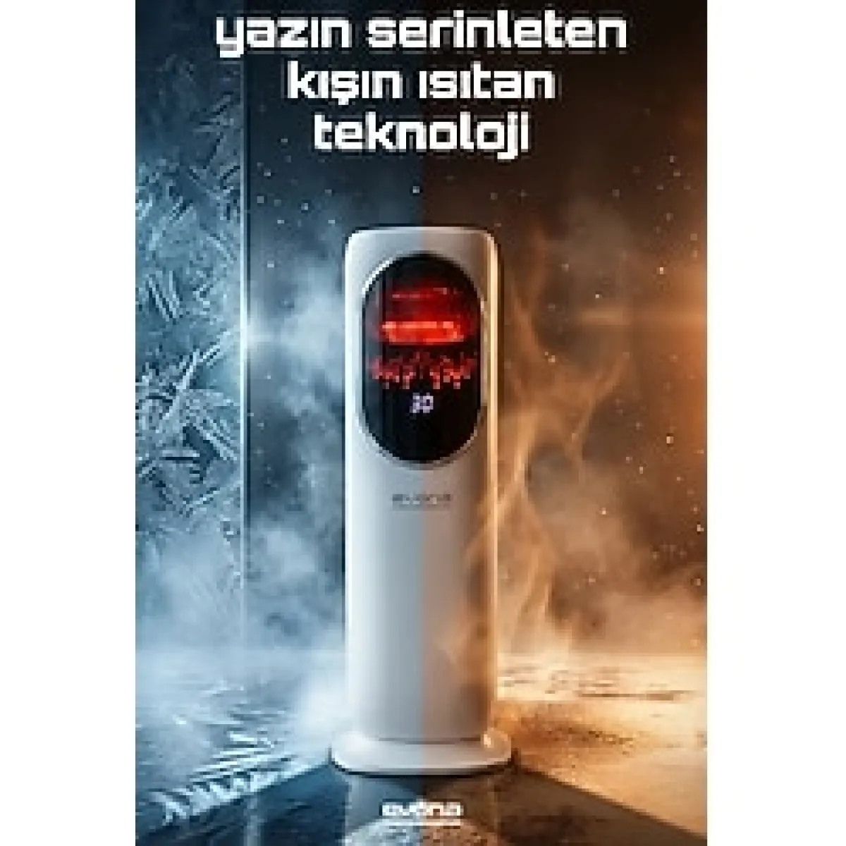 Evona Dört Mevsim Isıtıcı & Soğutucu - Fanlı Kule Tipi Klima Elektirikli Isıtıcılar ve Elektrikli Soba