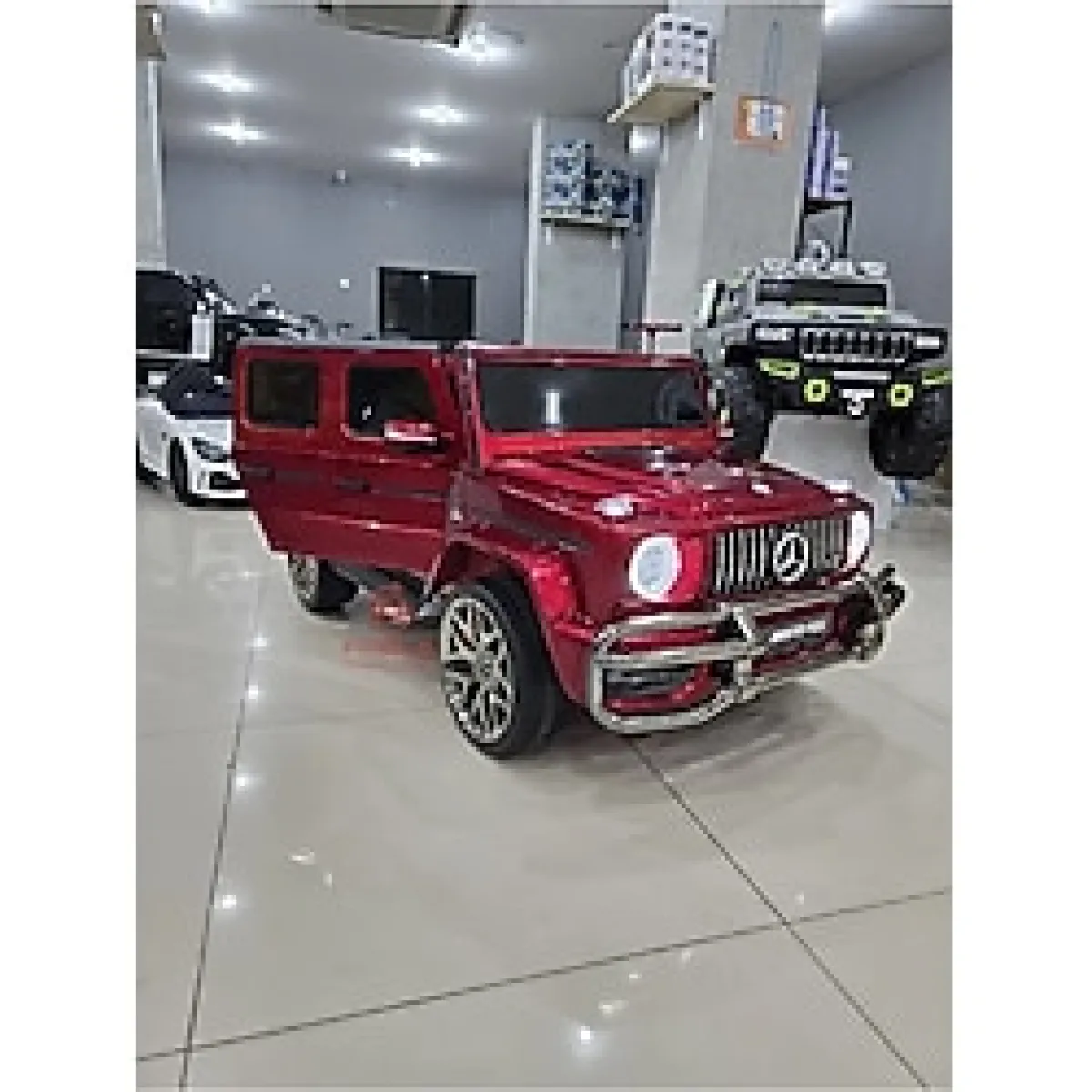 Fable Lisanslı Mercedes G63 24 Volt! 4X4, Yumuşak Lastik, Çift Kişilik, Bluetooth Müzikli Akülü Araba!