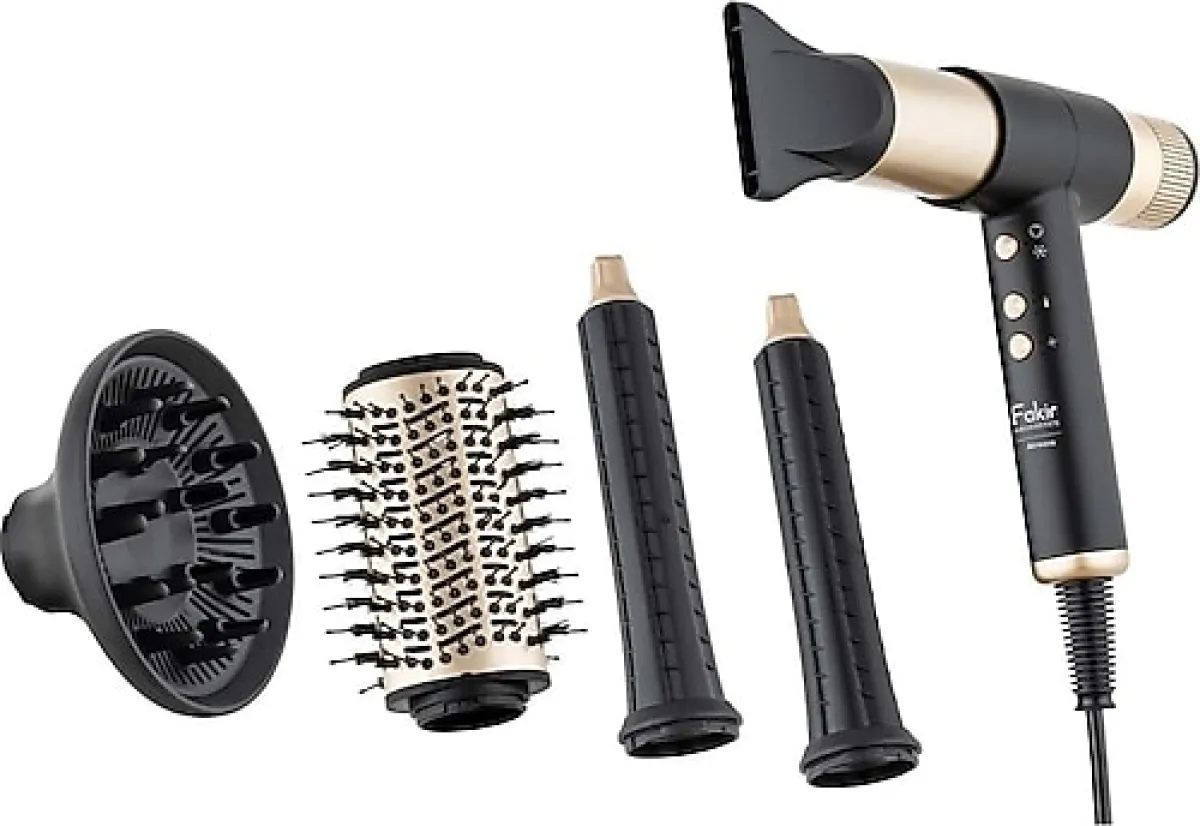 Fakir Airwave 5in1 Gold Saç Şekillendirme Seti
