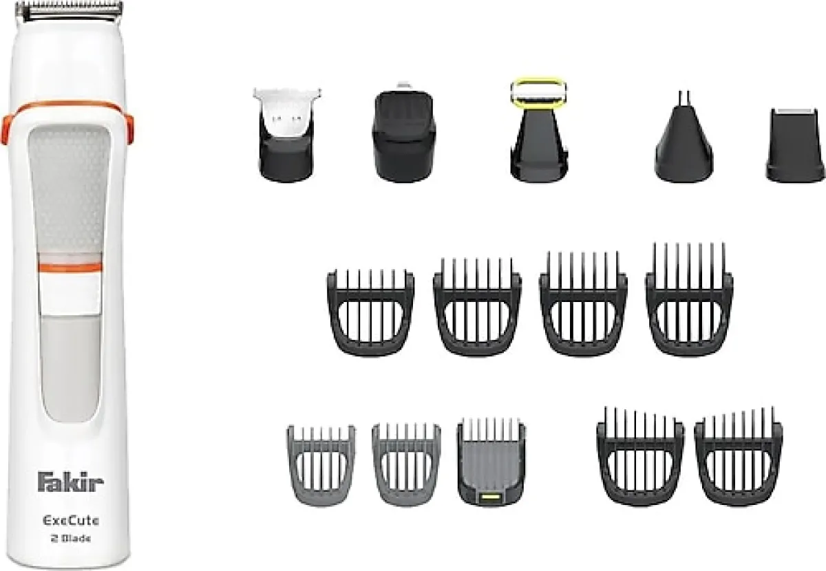 Fakir Execute 2 Blade 15'i 1 Arada Beyaz Erkek Bakım Seti