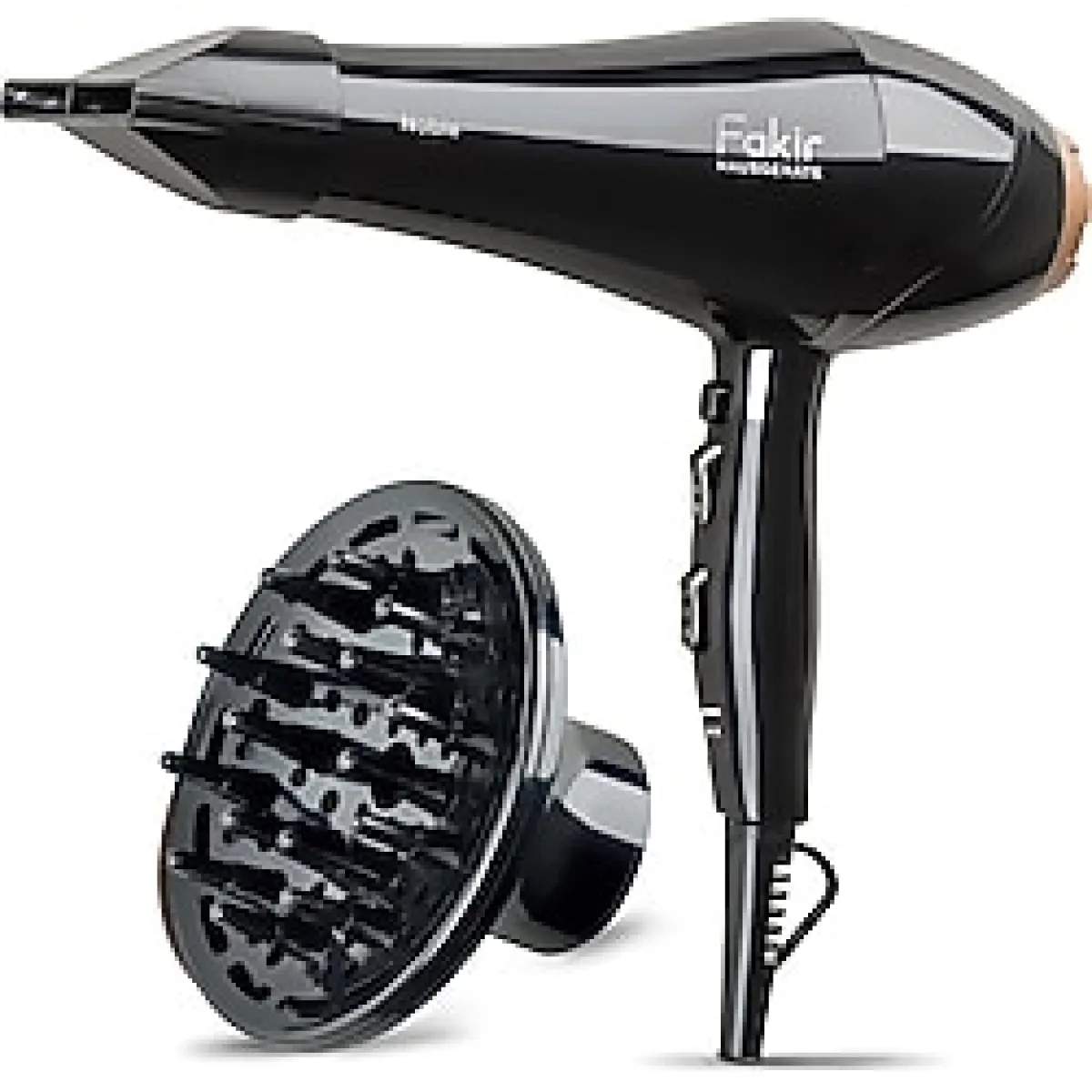 Fakir Noble Ac Motor Difüzörlü Saç Kurutma Makinesi - Siyah