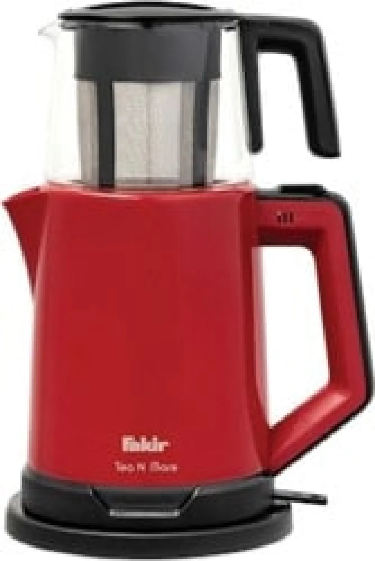 Fakir Tea N More Cam Demlikli Kırmızı Çay Makinesi