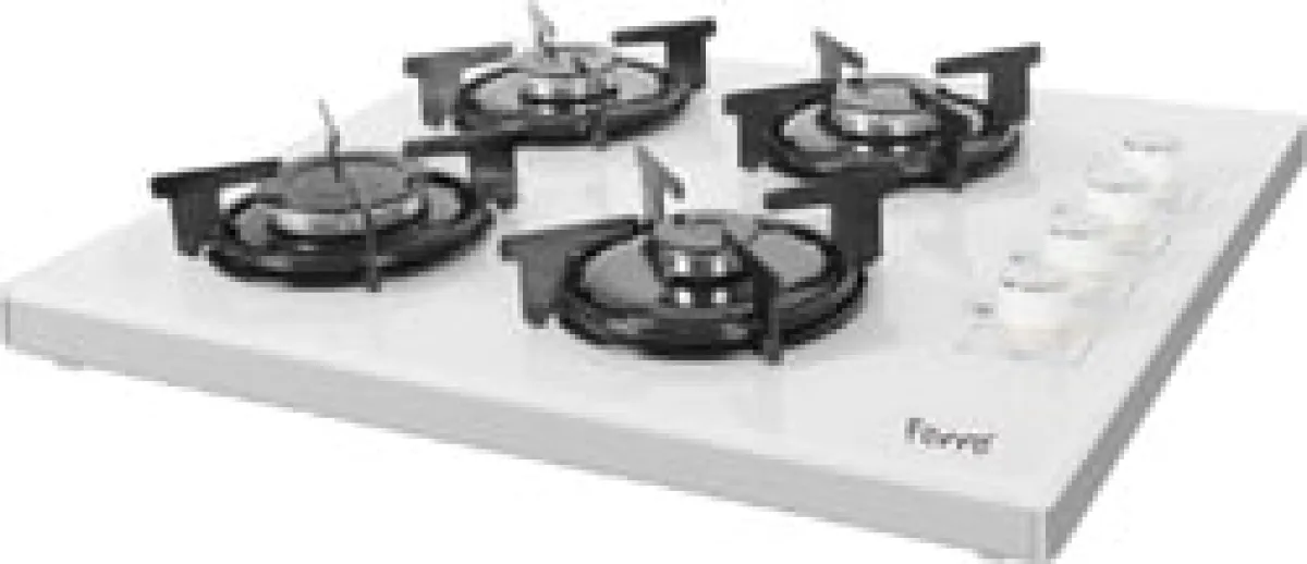 Ferre 2240 CE Beyaz Cam Set Üstü Ocak