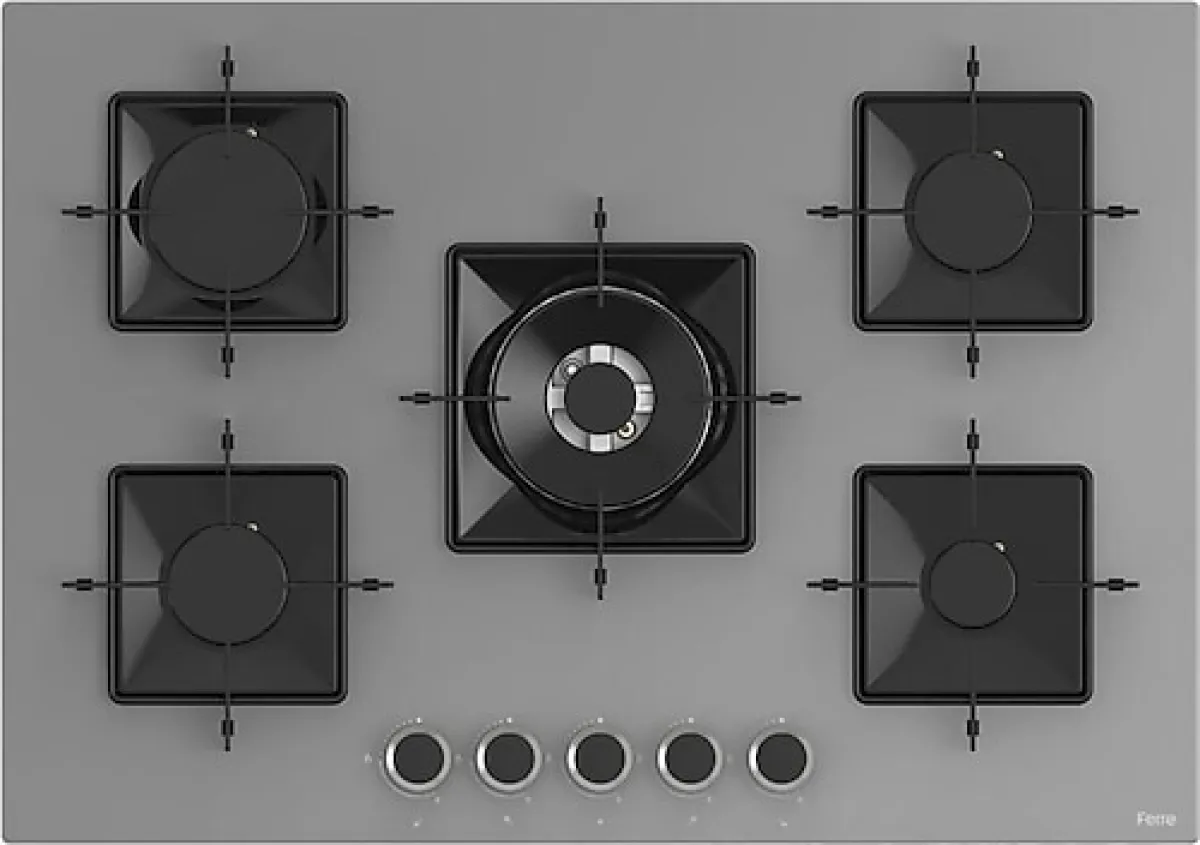 Ferre SS038 Gri Cam Ankastre Ocak