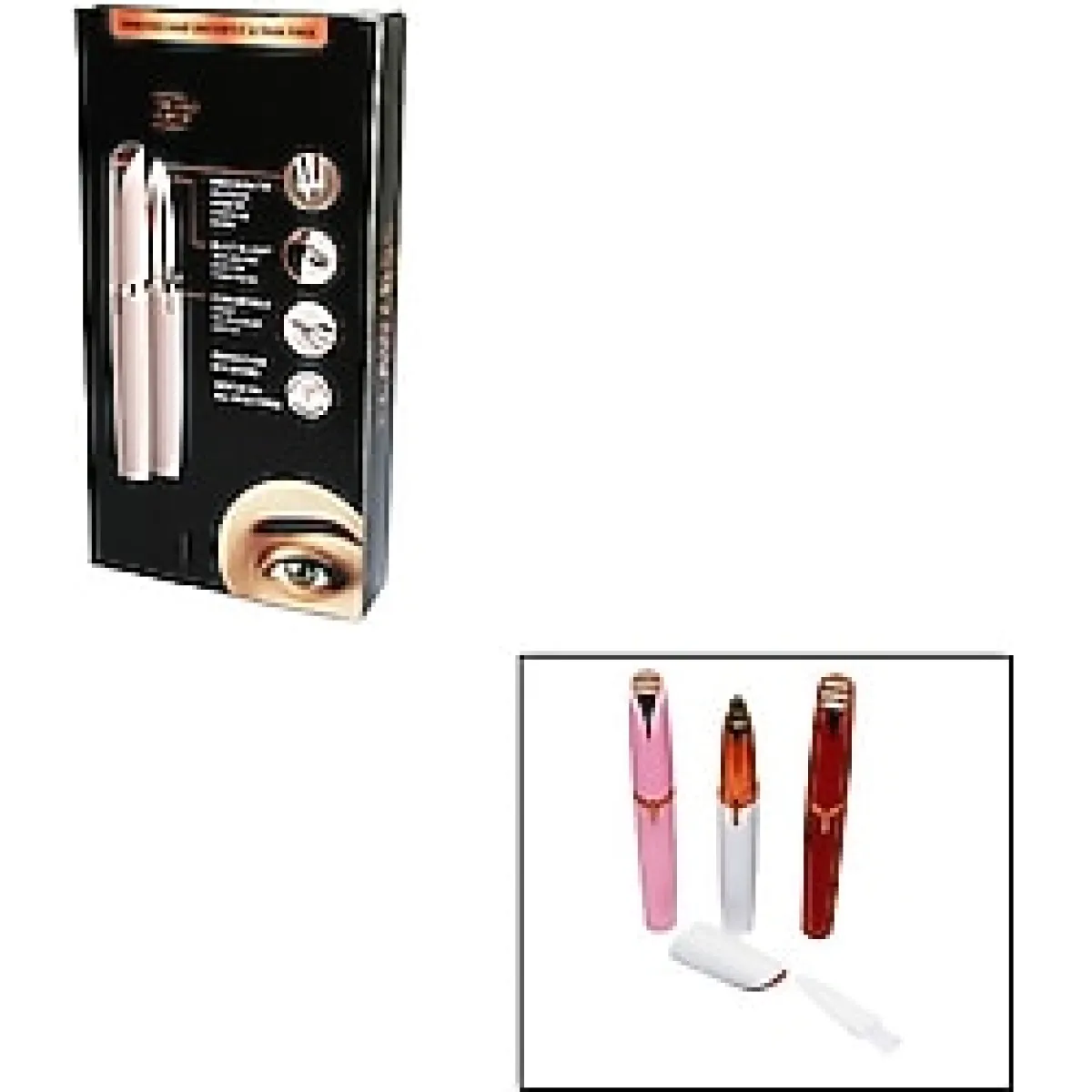 Flawlbss K-1 Pilli Kalem Modeli Kaş Burun Yanak Kıl - Tüy Alma Makinesi (4490)