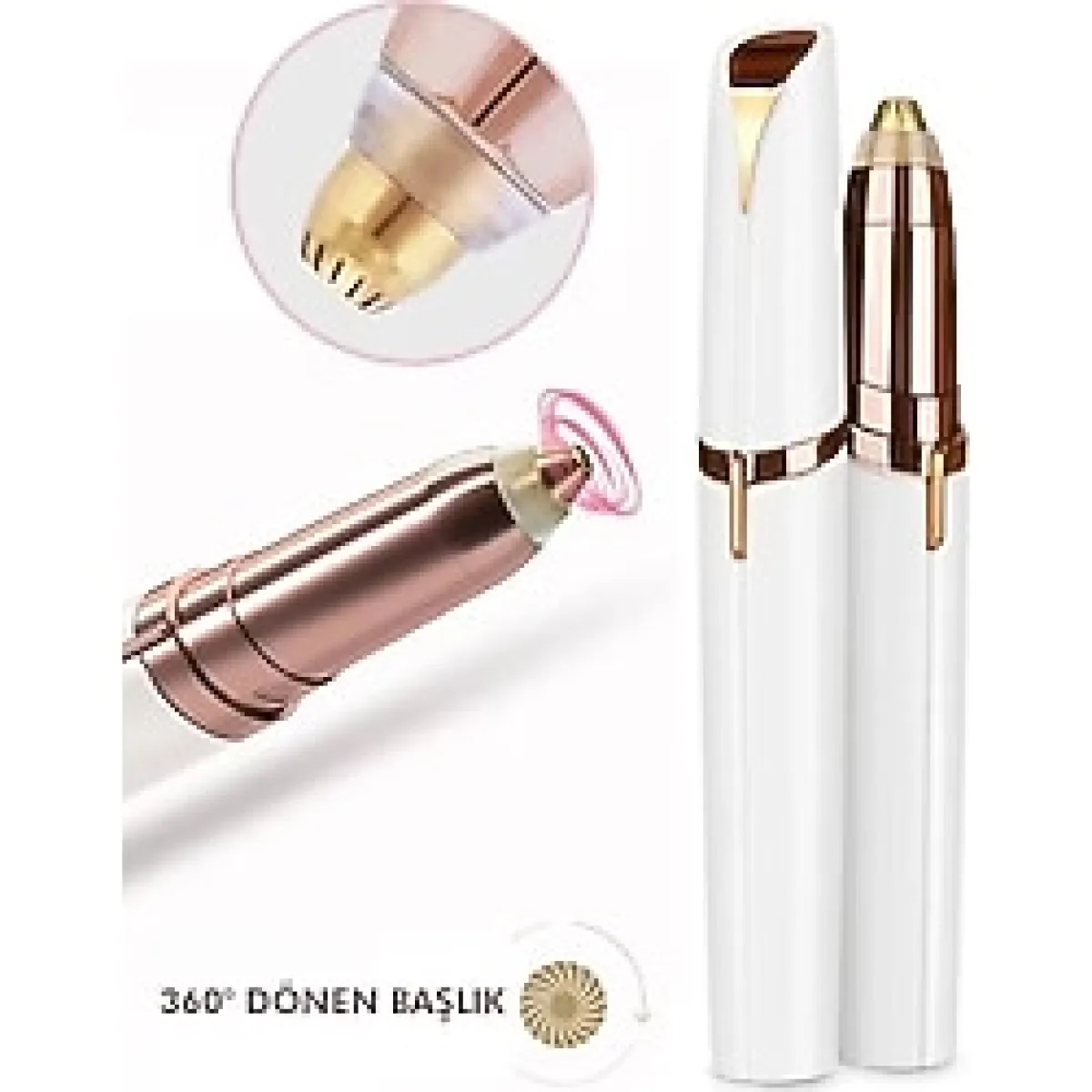 Flawlbss Kaş ve Bıyık Yüz Tüy Alma Cihazı Epilatör Epilasyon Traş Makinesi Pilli