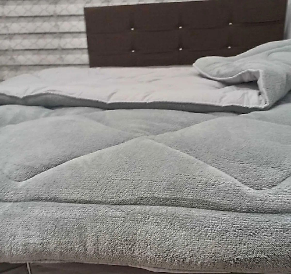 Formeya Lüx Gri 195x215 cm Çift Taraflı Welsoft Çift Kişilik Yorgan