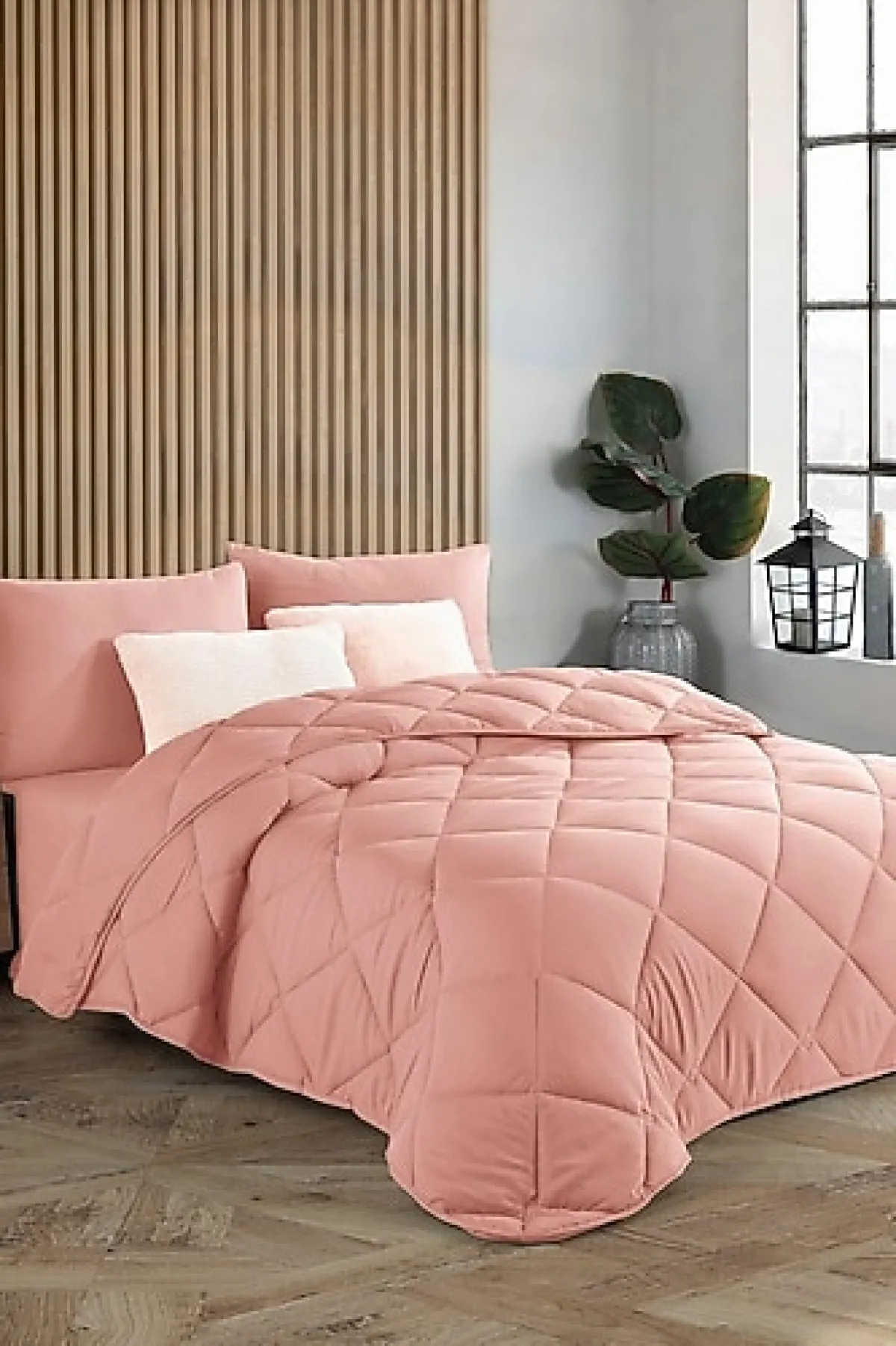 Formeya Soft Pudra 195X215 cm Silikon Çift Kişilik Yorgan