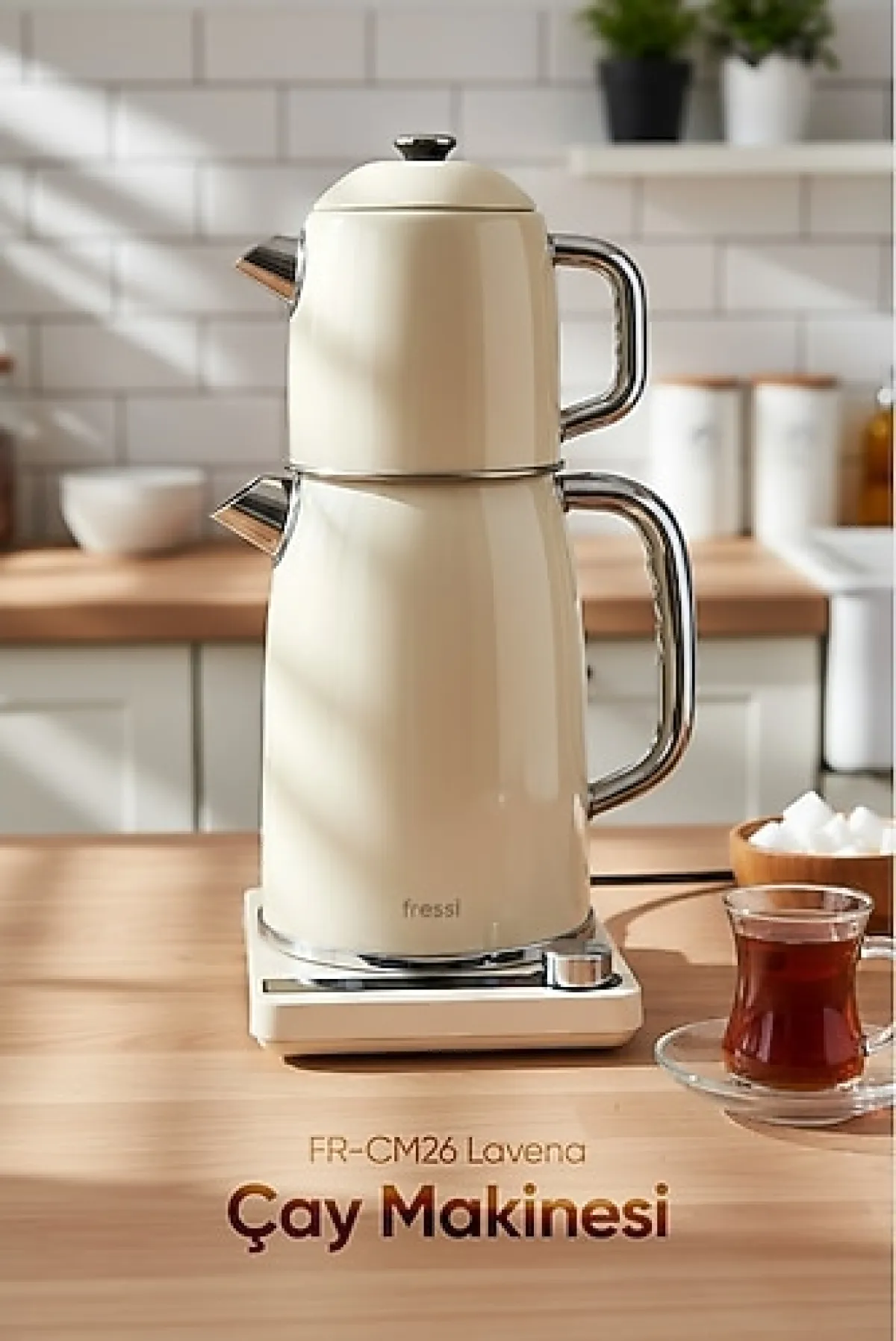 Fressi Lavena FR-CM26 2in1 Çelik Çay Makinesi