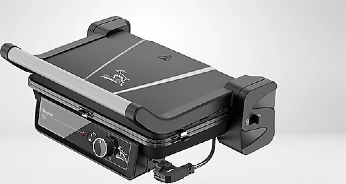 Gazzella TST 1000 S Tostum 2000 W Tost ve Izgara Makinesi Siyah