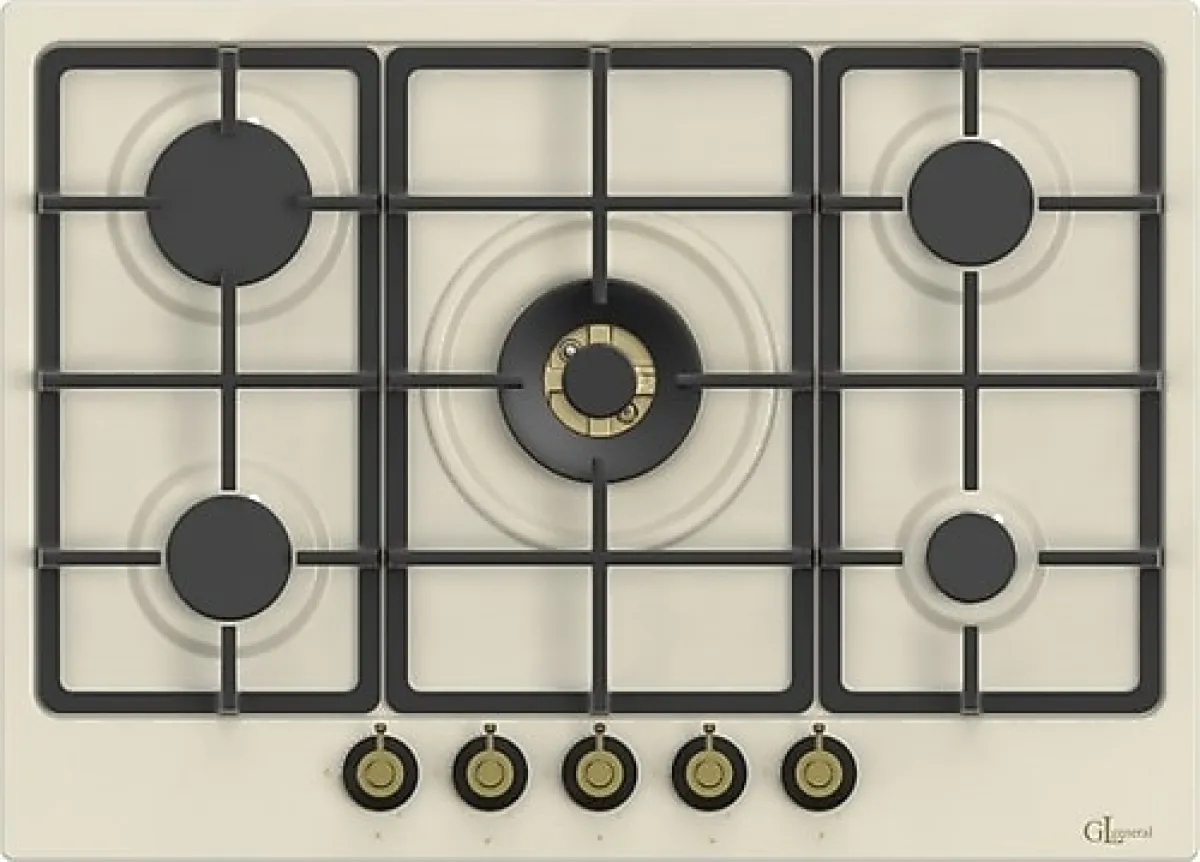 GL General GLO 082 ELK Rustik Wok Gözlü Ankastre Ocak