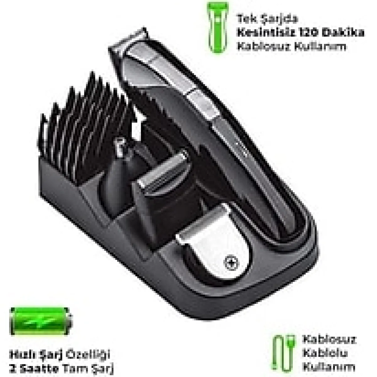 Goldmaster GM-7141 Janti 9'u 1 Arada Erkek Bakım Seti