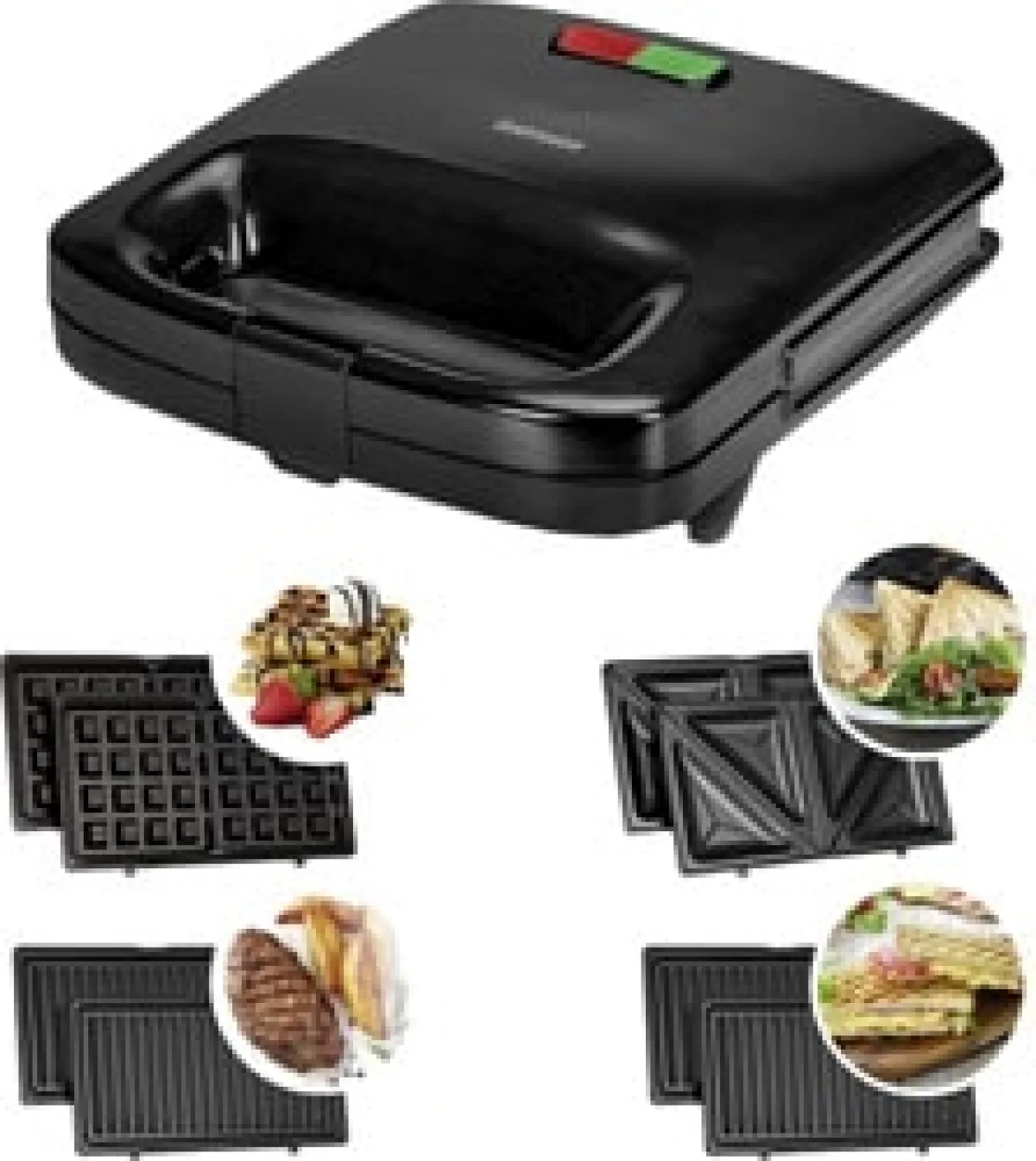 Goldmaster GM-7452 Trimax 4'ü Bir Arada Mini Tost Makinesi