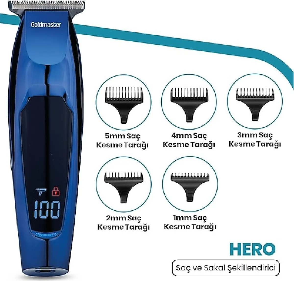 Goldmaster Hero GM8169 Saç ve Sakal Şekillendirme Makinesi