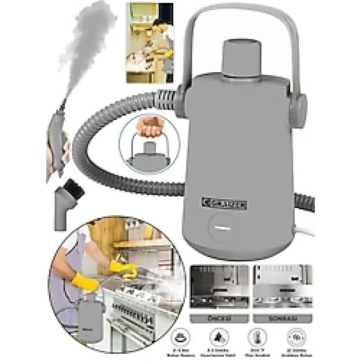 Graizer Alman G 01 EasyFix Series Profesyonel Buharlı Temizleyici Buharlı Temizlik Makinesi