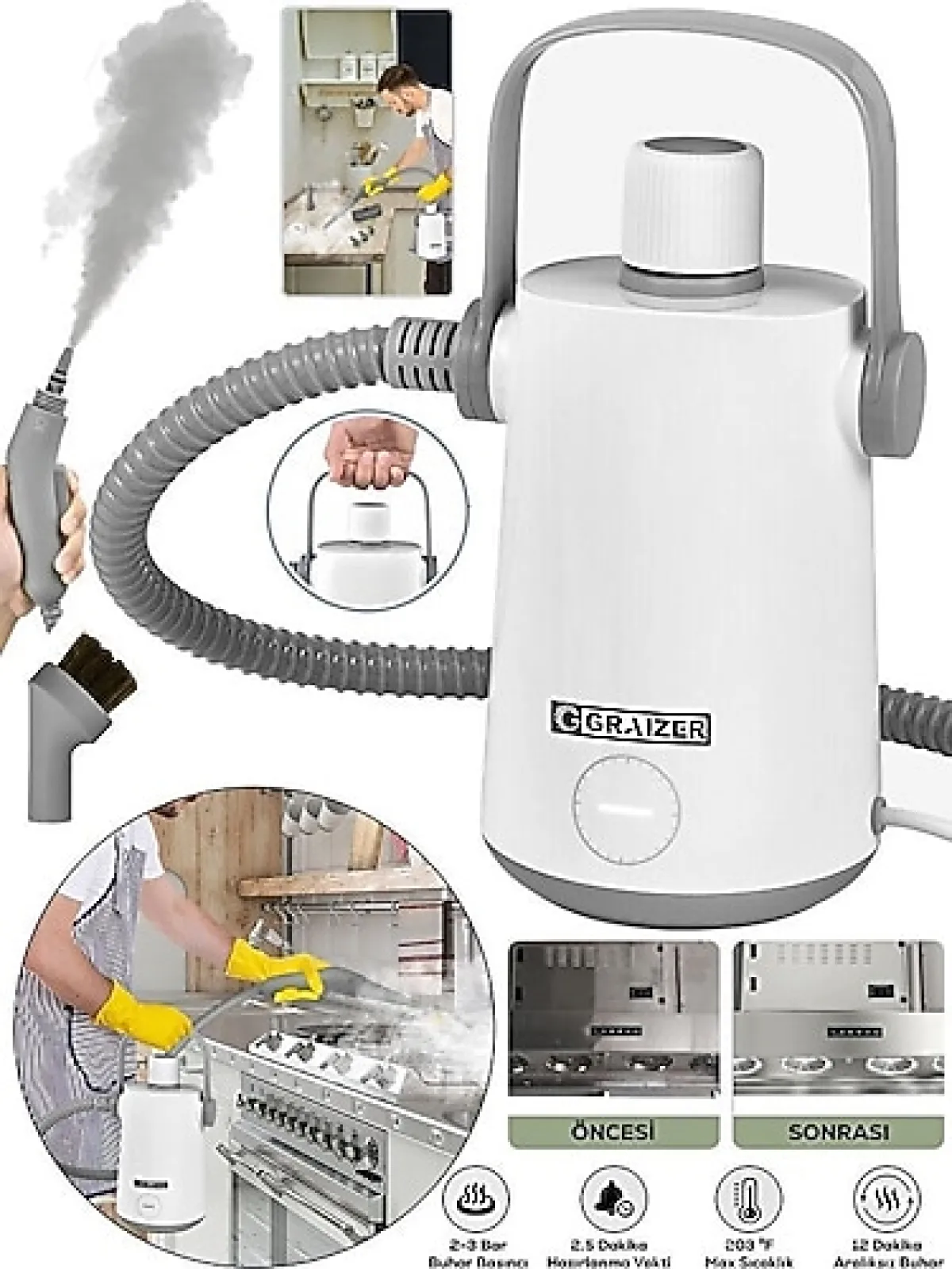 Graizer Easyfix 01 Buharlı Temizlik Makinesi