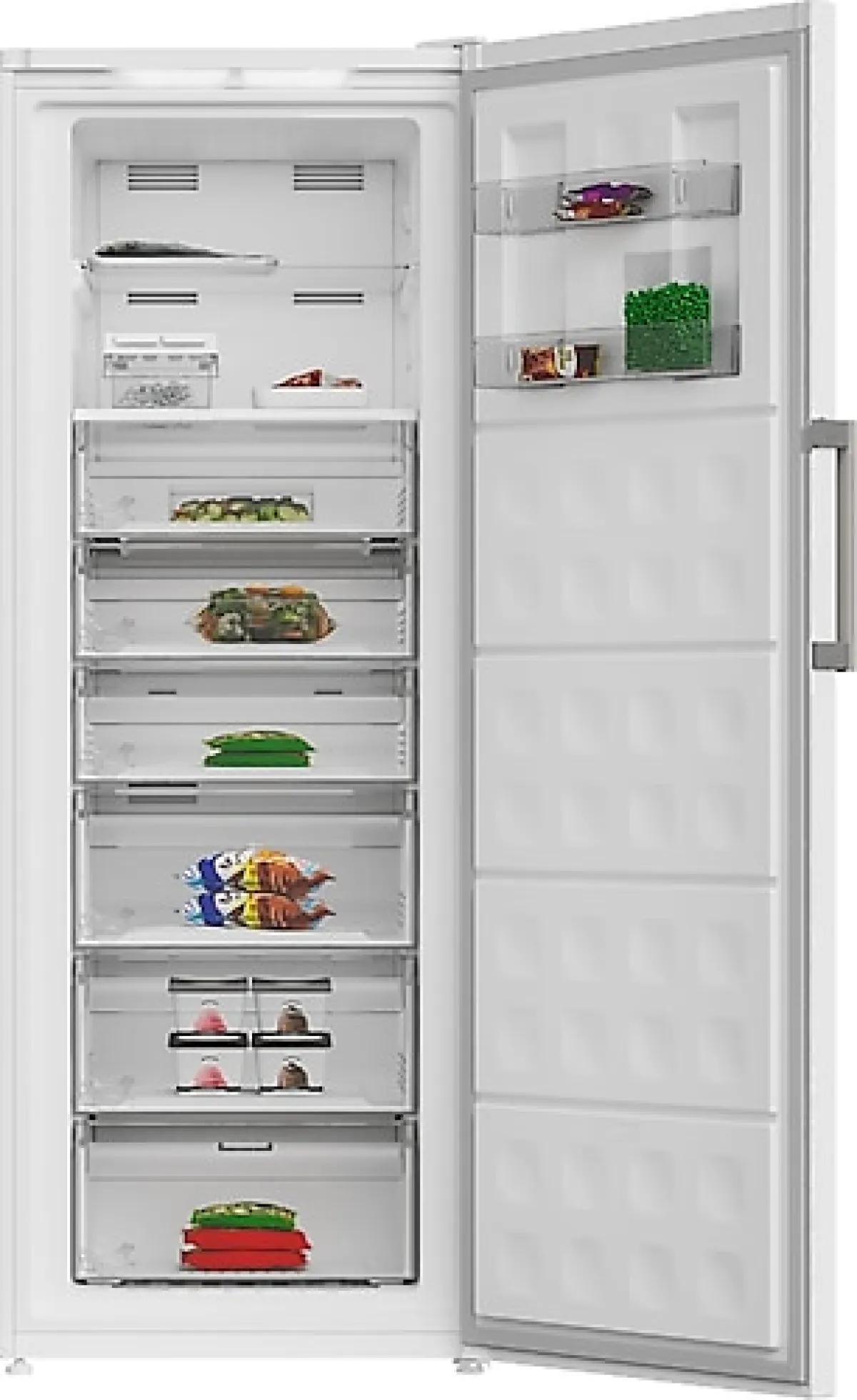 Grundig GFNE 8440 8 Çekmeceli Dikey No Frost Derin Dondurucu