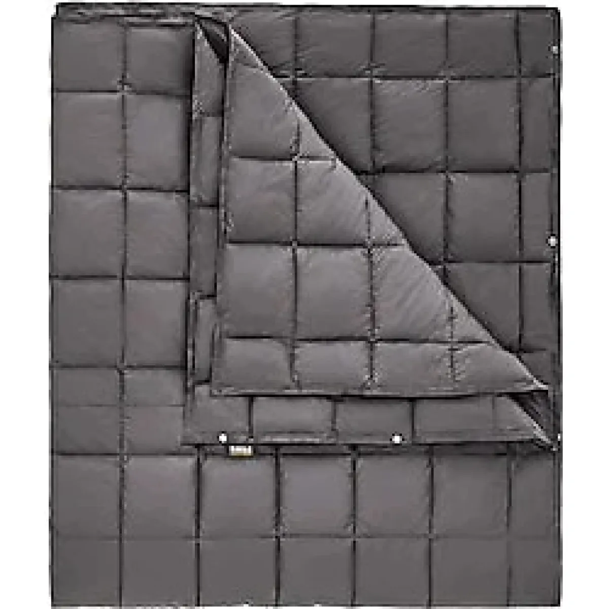 HAEGS Haegs Kamp Battaniyesi - Dış Mekan Hafif Kompakt Seyahat Yorganı Kamp Yürüyüş Outdoor Şal, Battaniye 175-135 Cm Gri