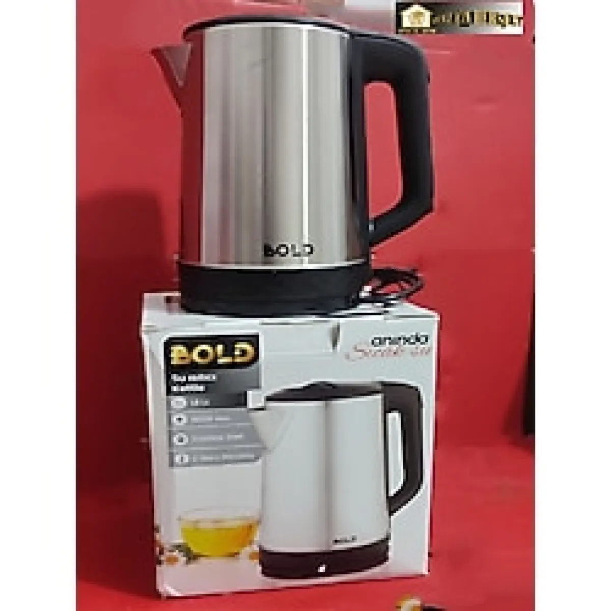 HealYou Evci Bold Linux Paslanmaz Çelik Kettle - Gümüş