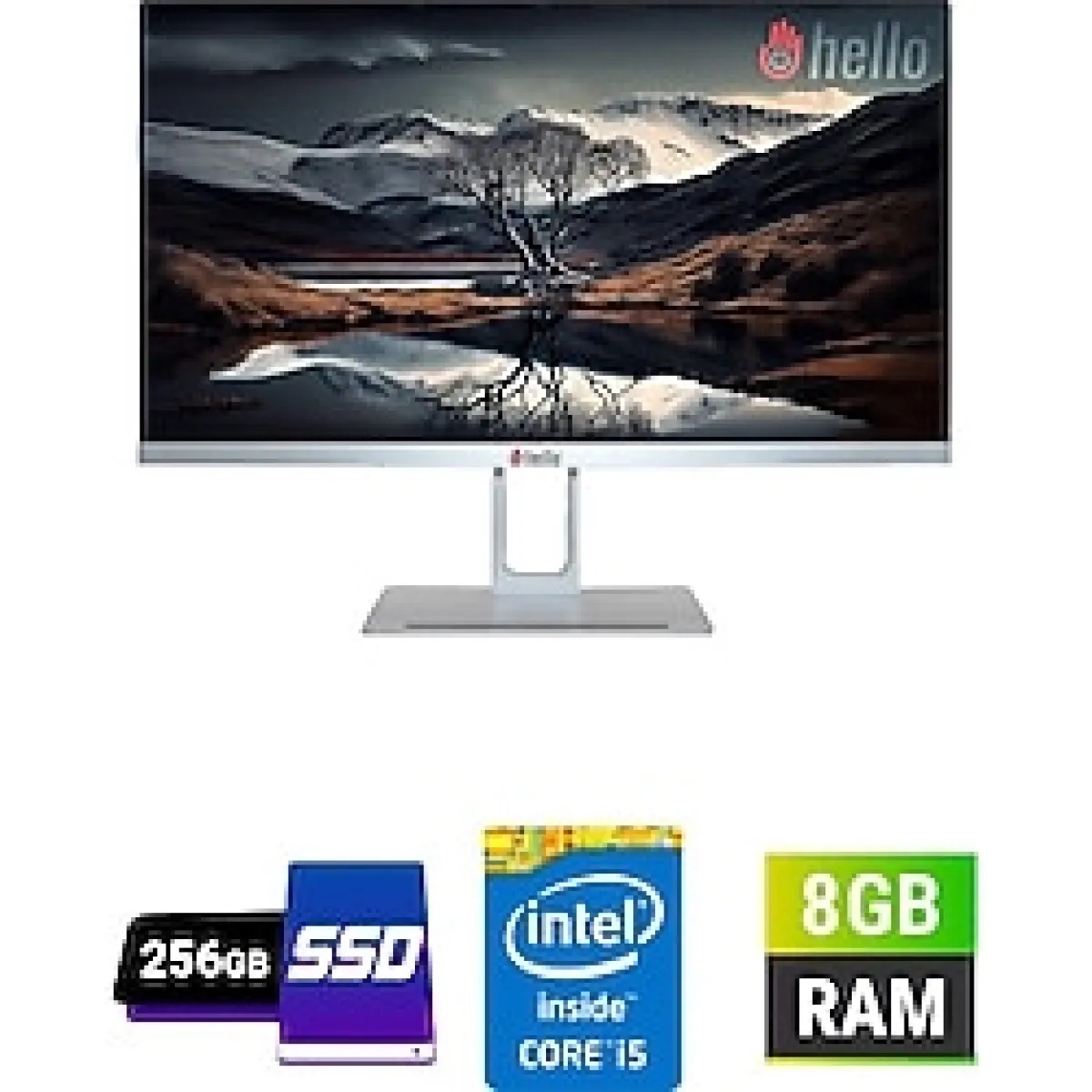 Hello All In One Bilgisayar 24 Inc I5 8gb Ram 256GB SSD Ev Iş Ofis Bilgisayarı HL24H110D3I5