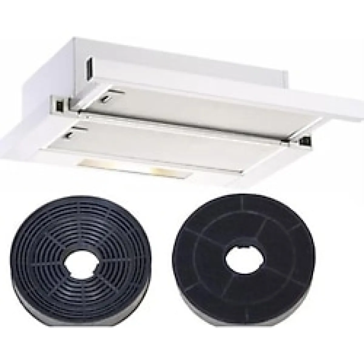 HİBSAN Hibsan Beyaz Karbon Filtreli Bacasız Aspiratör