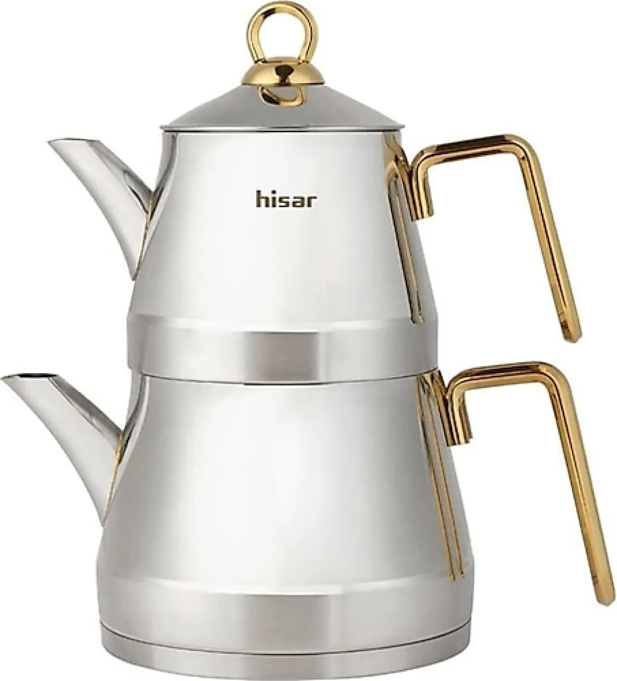Hisar Orlando Titanyum Gold Midi Boy Çelik Çaydanlık