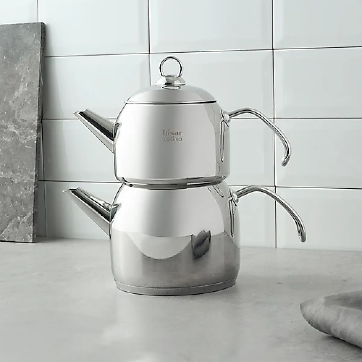 Hisar Satürn Çelik Çaydanlık