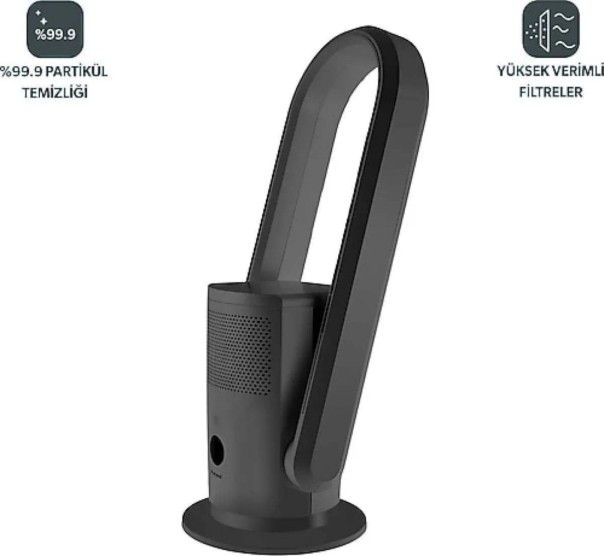 Homend O-zone Cool + Heatwave 9009H Gri Hava Temizleyici